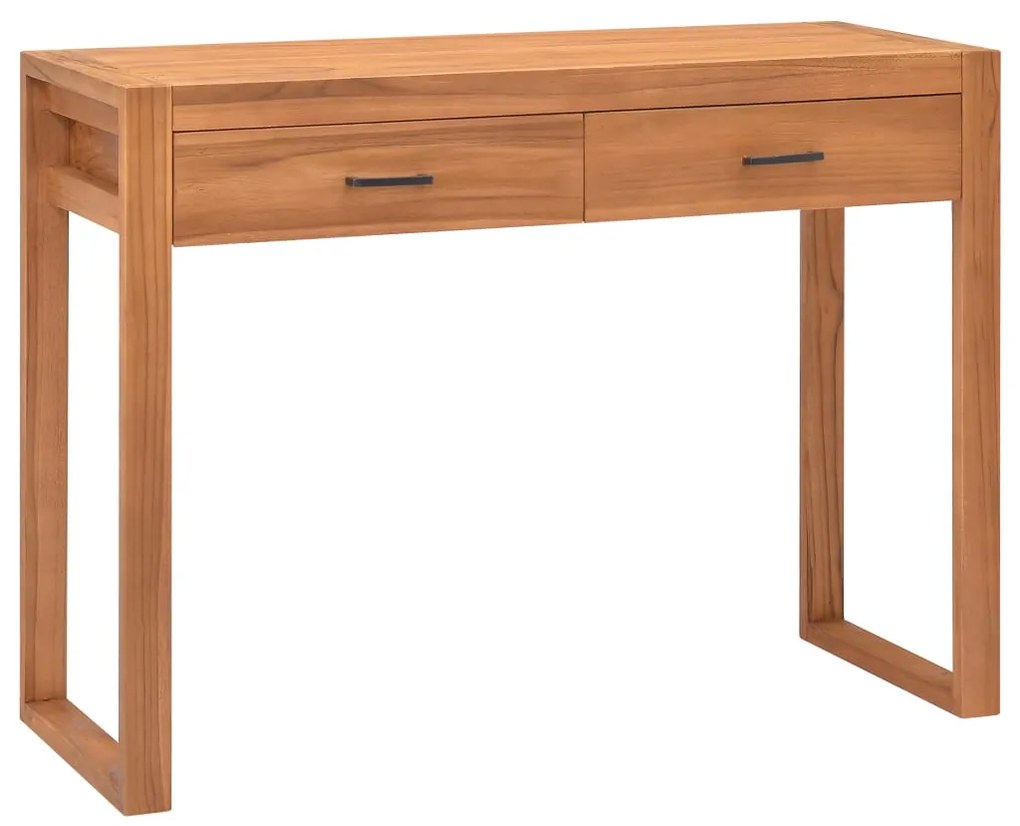 vidaXL Γραφείο με 2 Συρτάρια 100 x 40 x 75 εκ. Ανακυκλωμένο Ξύλο Teak