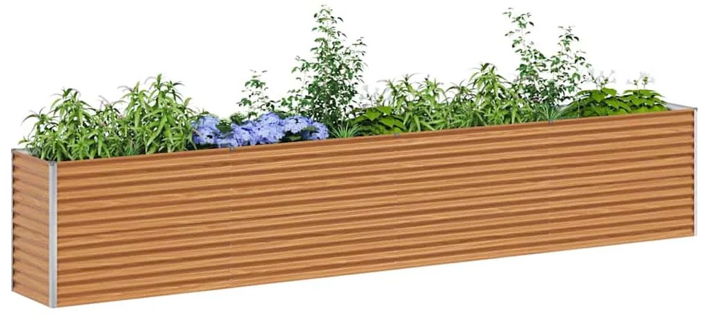 vidaXL Υπερυψωμένη Ζαρντινιέρα 390 x 50 x 68 εκ. Επικαλυμμένος Χάλυβας