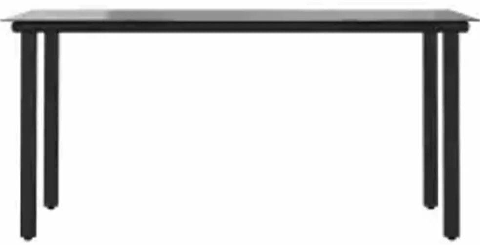 vidaXL Σετ Τραπεζαρίας Κήπου 7 τεμ. Καφέ Συνθ. Ρατάν / Γυαλί Μαξιλάρια