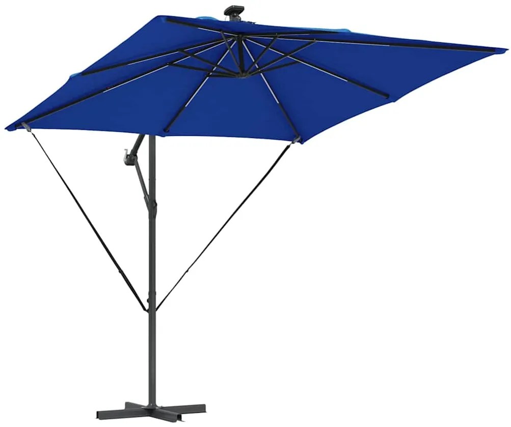 vidaXL Ομπρέλα Cantilever Banana Μπλε 249 x 249 x 250 εκ.