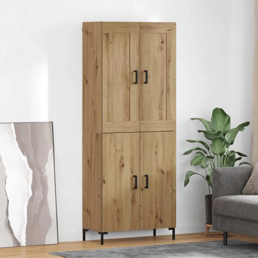 Highboard 2 pcs Artisan Oak Επεξεργασμένο ξύλο
