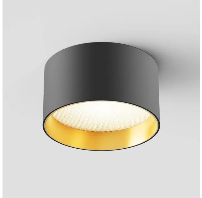 Σποτ Φωτιστικό Οροφής LED 12W Μαύρο-Χρυσό Vega C089CL-12W3K-BMG Maytoni C089CL-12W3K-BMG