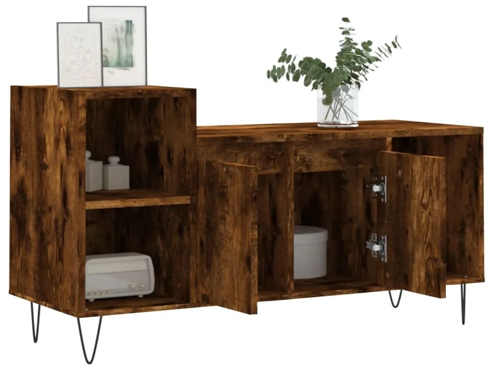 vidaXL Έπιπλο Τηλεόρασης Καπνιστή Δρυς 100x35x55 εκ. Επεξ. Ξύλο