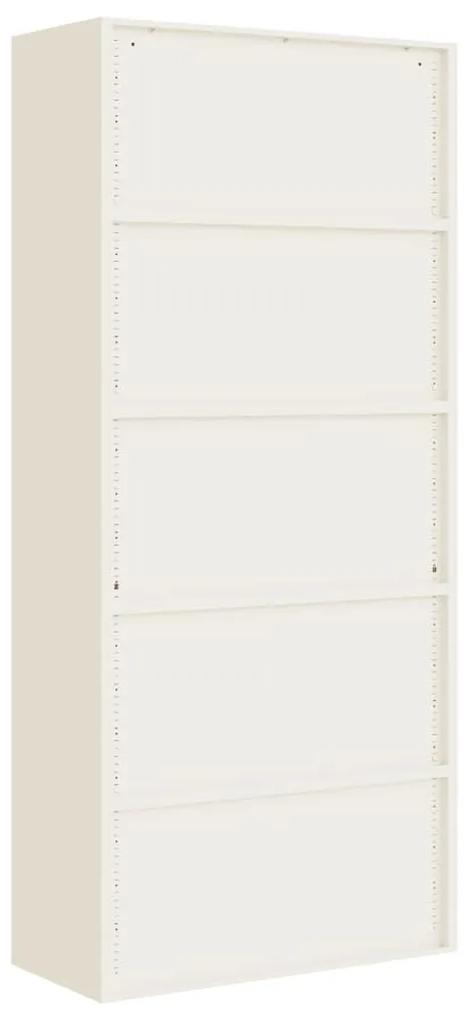 Αρχειοθήκη Λευκή 90x40x200 εκ. Ατσάλινη - Λευκό