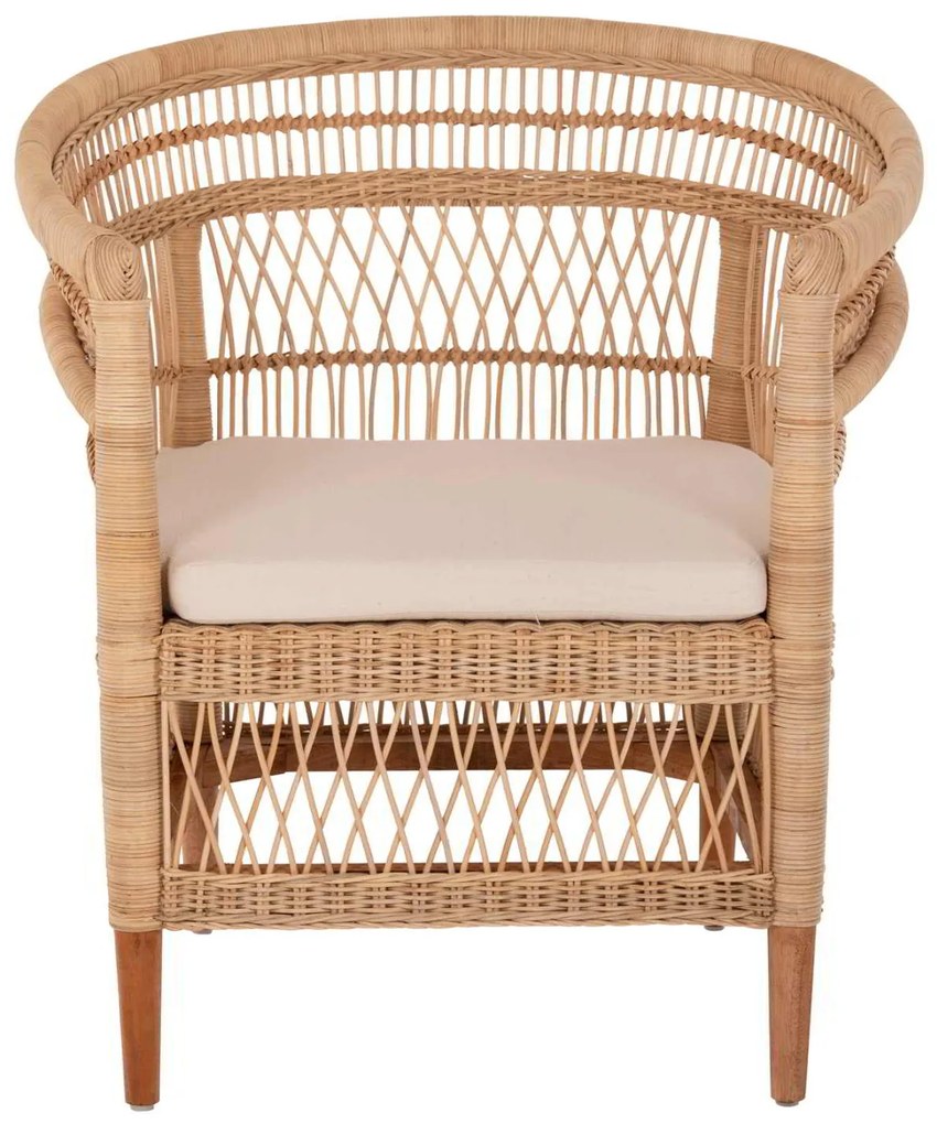 ΠΟΛΥΘΡΟΝΑ MALAWI HM9635.04 ΞΥΛΟ ΜΑΟΝΙ ΕΠΕΝΔΥΣΗ RATTAN ΛΕΥΚΟ ΜΑΞΙΛΑΡΙ ΚΑΘΙΣΜΑΤΟΣ 80x70x86Υεκ.