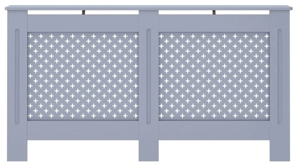 vidaXL Κάλυμμα Καλοριφέρ Ανθρακί 152 x 19 x 81,5 εκ. από MDF