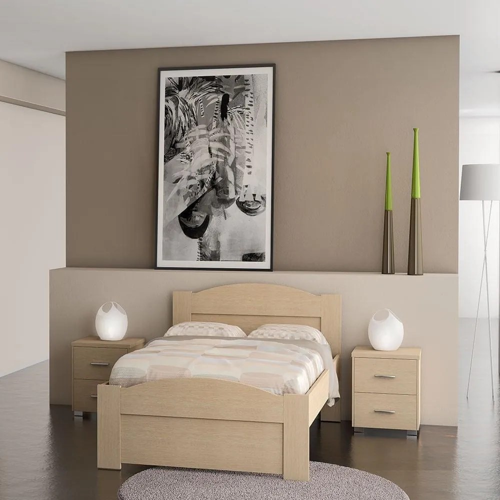 Κρεβάτι Νο. 49 Wave 190x140 Oak  SARRIS812319