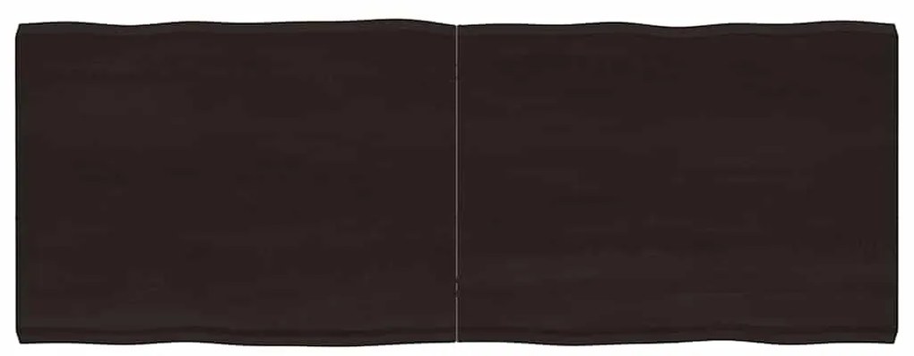 vidaXL Επιφ Τραπεζιού Αν Καφέ 160x60x(2-6)εκ.Ακατέργ. Μασίφ Ξύλο Δρυός