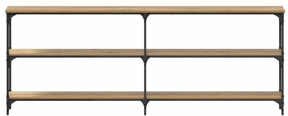 vidaXL Τραπέζι κονσόλας artisan δρυς 200 x 29 x 75 cm