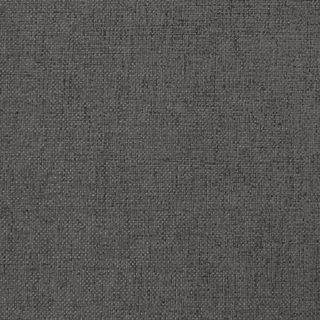 Υποπόδιο Σκούρο Γκρι 60x60x36 εκ. Ύφασμα &amp; Συνθετικό Δέρμα - Γκρι