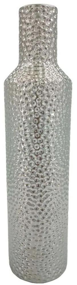Βάζο Σφυρήλατο 15-00-22916 Φ11,5x49,5cm Silver Marhome Κεραμικό