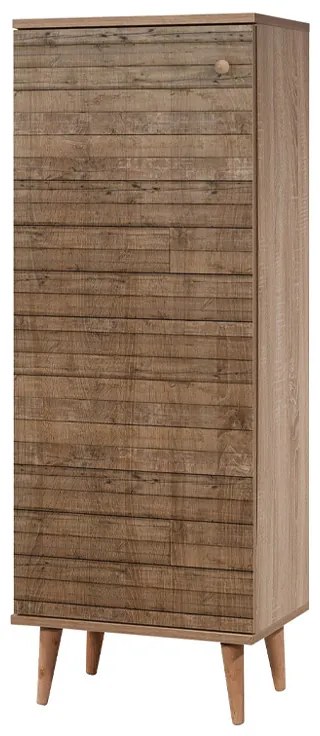 Παπουτσοθήκη - Ντουλάπι Soho Megapap χρώμα sonoma 50x38x135εκ.