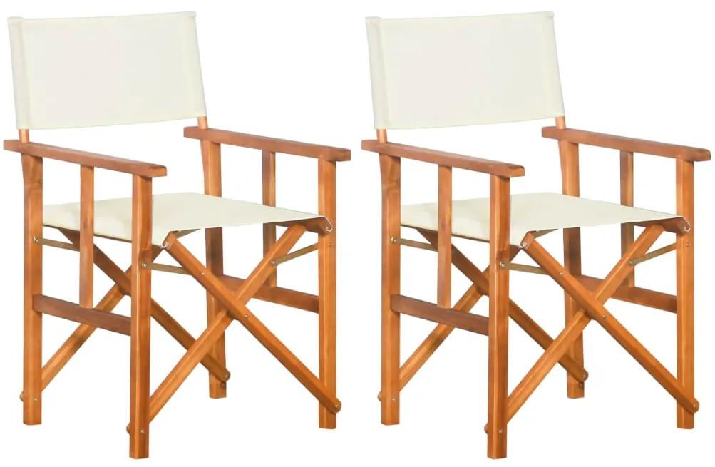 Καρέκλες Σκηνοθέτη 2 τεμ. από Μασίφ Ξύλο Ακακίας