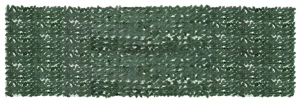 vidaXL Διαχωριστικό Βεράντας με Φύλλα Σκούρο Πράσινο 500 x 150 εκ.