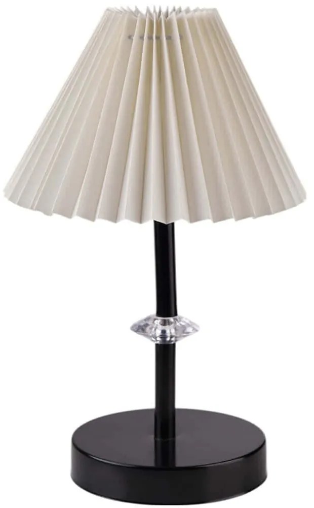 Φωτιστικό Επιτραπέζιο 534LUN6527 Φ23x38cm 1xE27 40W Cream-Black Opviq
