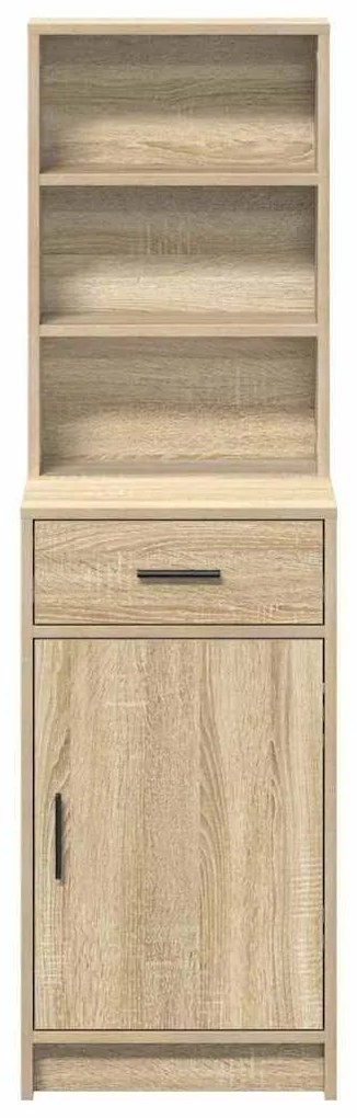 vidaXL Highboard Sonoma Δρυς 40 x 40.5 x 135 εκ. Επεξεργασμένο ξύλο