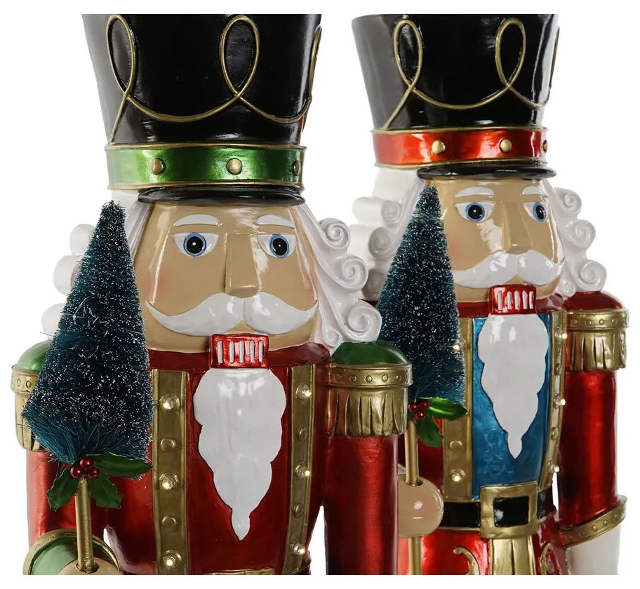 Χριστουγεννιάτικο Στολίδι Home ESPRIT Πολύχρωμο Καρυοθραύστης 23 x 20 x 70 cm (x2)