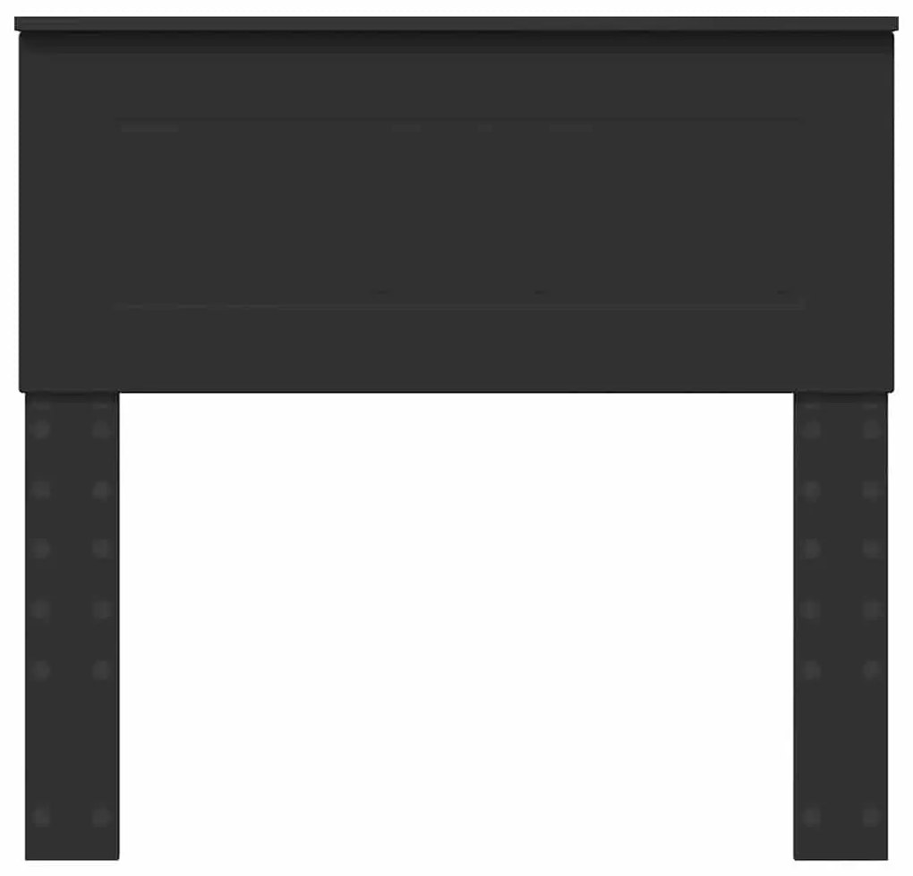 vidaXL Κεφαλάρι με κεφαλάρι Μαύρη Οξυά 90 cm Επεξεργασμένο ξύλο