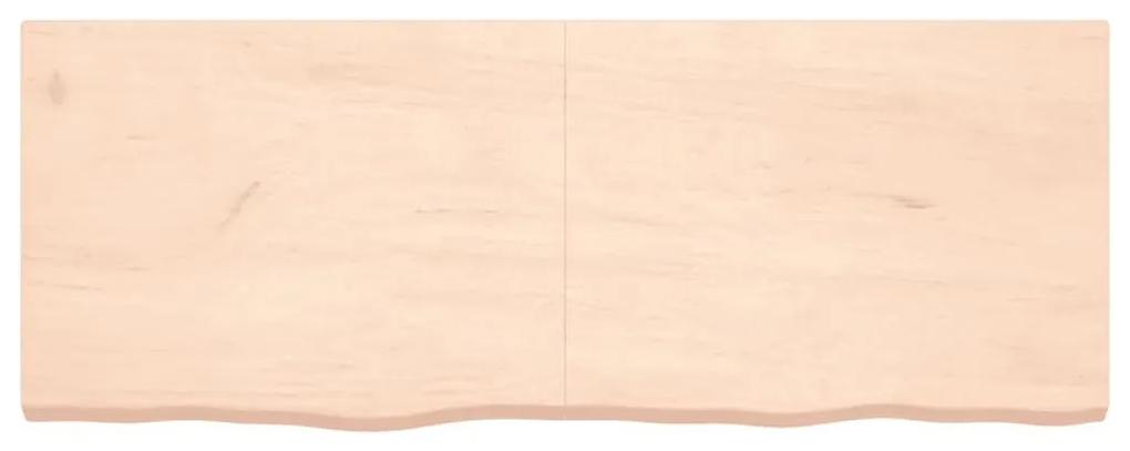 Πάγκος Μπάνιου 160x60x(2-6) εκ. από Ακατέργαστο Μασίφ Ξύλο - Καφέ