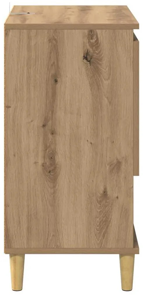 vidaXL Πλαϊνό γραφείο artisan δρυς 35 x 60 x 70 εκ Επεξεργασμένο ξύλο