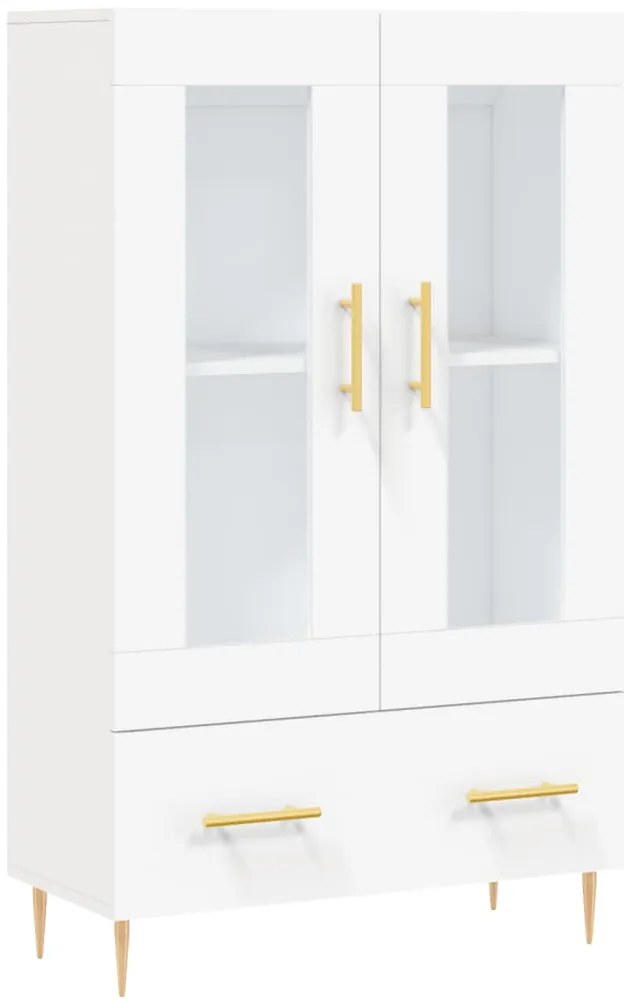 vidaXL Ντουλάπα Λευκή 69,5 x 31 x 115 εκ. από Επεξεργασμένο Ξύλο