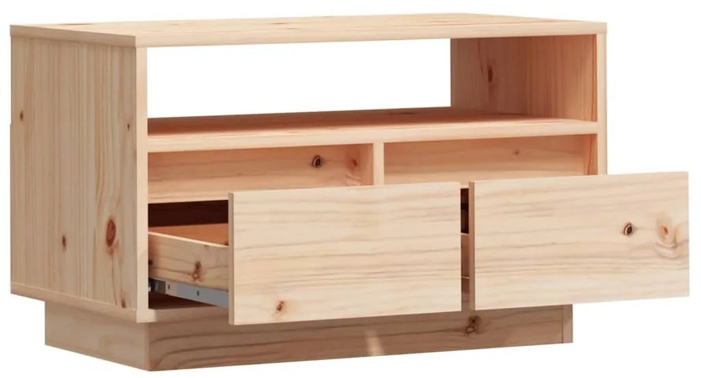 vidaXL Έπιπλο Τηλεόρασης 60 x 35 x 37 εκ. από Μασίφ Ξύλο Πεύκου