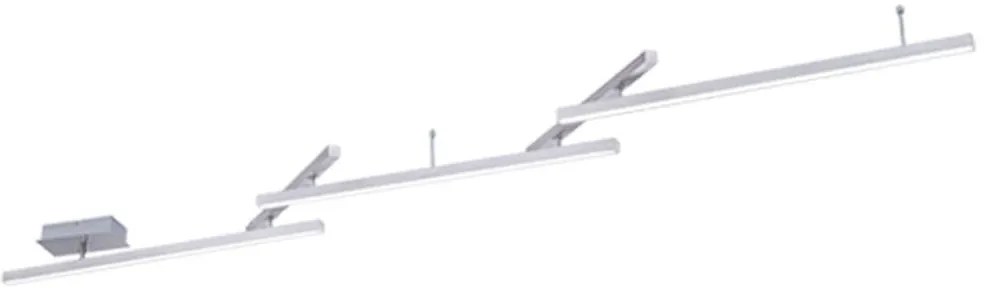 Φωτιστικό Οροφής - Πλαφονιέρα Melby 651210507 23W Led 242x10x12cm Nickel Mat Trio Lighting Metal