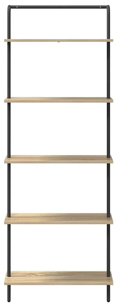 vidaXL Ράφι Βιβλίων Sonoma Δρυς 60 x 24 x 168 εκ. Επεξεργασμένο ξύλο