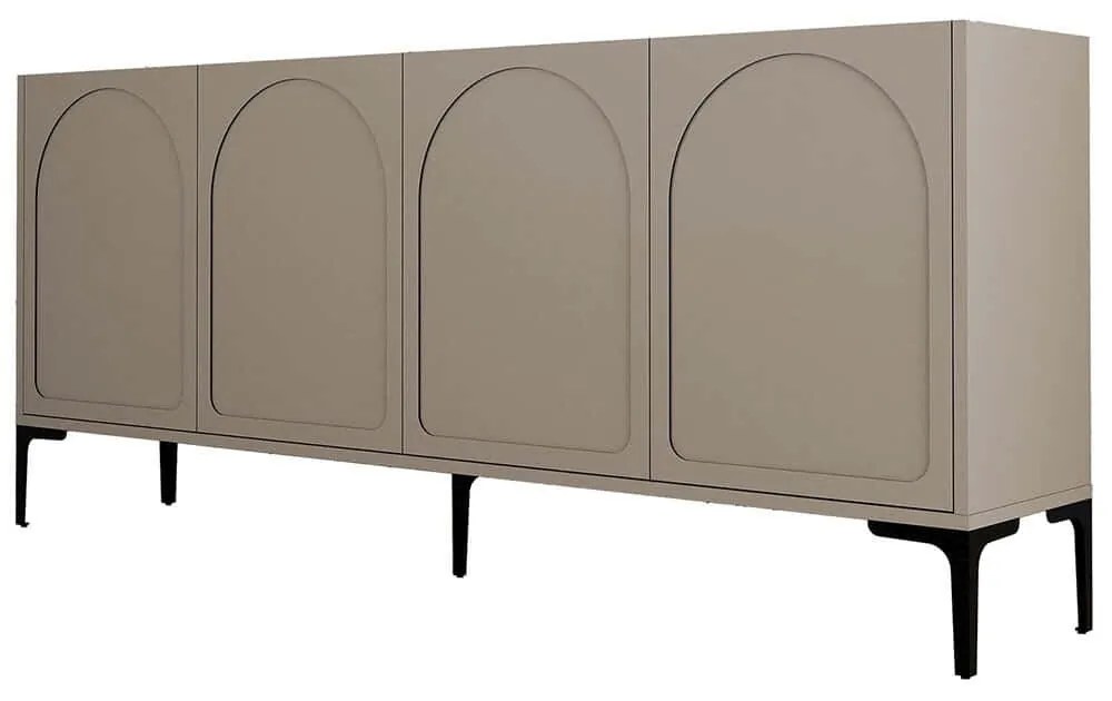 Μπουφές Lyon 845HCT5532 180x35x79cm Mocha Μοριοσανίδα, Μελαμίνη
