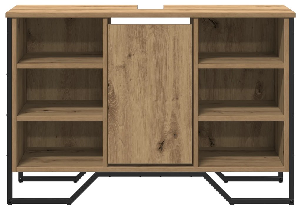 vidaXL Ντουλάπα Νιπτήρα Μπάνιου Καστανιά 91x35x60 εκ Επεξεργασμένο Ξύλο