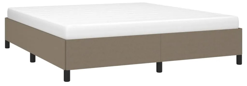 vidaXL Σκελετός Κρεβατιού Χωρίς Στρώμα Taupe 180x200 εκ. Υφασμάτινο