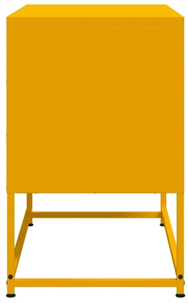 Έπιπλο Τηλεόρασης Μουσταρδί Κίτρινο 68,5x39x60,5 εκ. από Ατσάλι - Κίτρινο