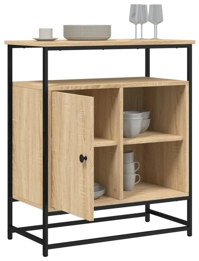 vidaXL Μπουφές Sonoma Δρυς 69 x 35 x 80 εκ. από Τεχνητό Ξύλο