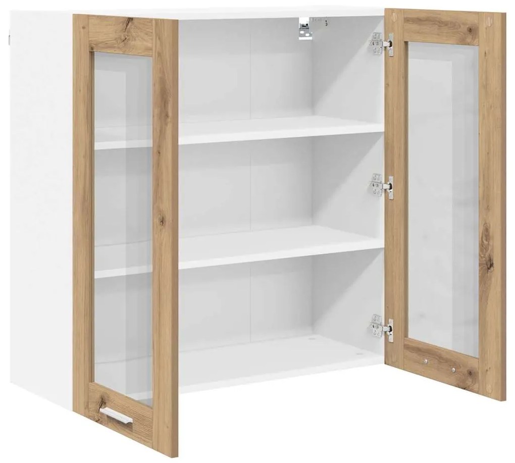 vidaXL Κρεμαστό ντουλάπι με αποθήκευση Artisan Oak 80 x 31 x 80 εκ.