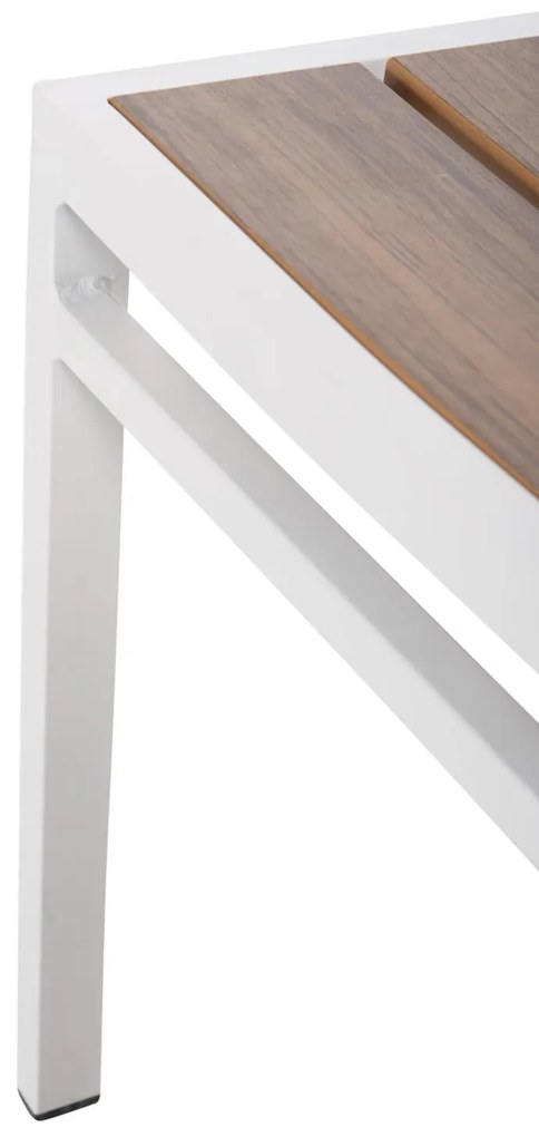 Καρέκλα SAGA C6063.01 Αλουμινίου Λευκή με Polywood 46x52x86Υεκ. 46x52x86 εκ.