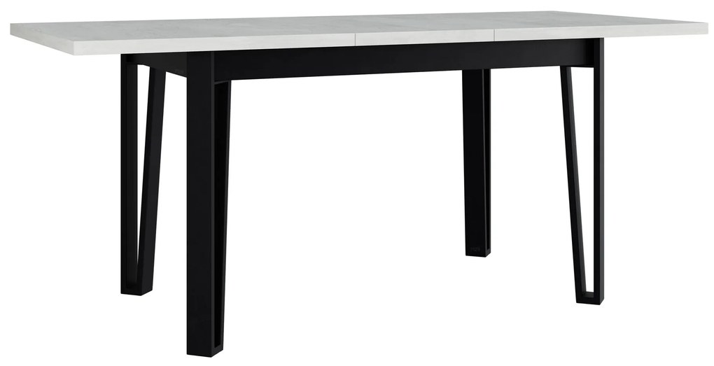Τραπέζι Victorville 354, Sonoma οξιά, Μαύρο, 79x80x140cm, 40 kg, Επιμήκυνση, Πλαστικοποιημένη μοριοσανίδα, Μέταλλο | Epipla1.gr