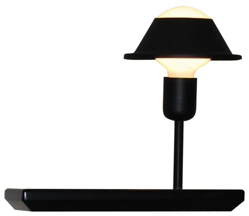 Φωτιστικό Τοίχου HL-3596 SR1 77-4181 Rowan Black Homelighting Μέταλλο,Ξύλο