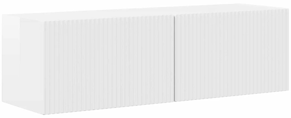 vidaXL Επιτοίχιο 4 pcs Υψηλής γυαλάδας λευκό