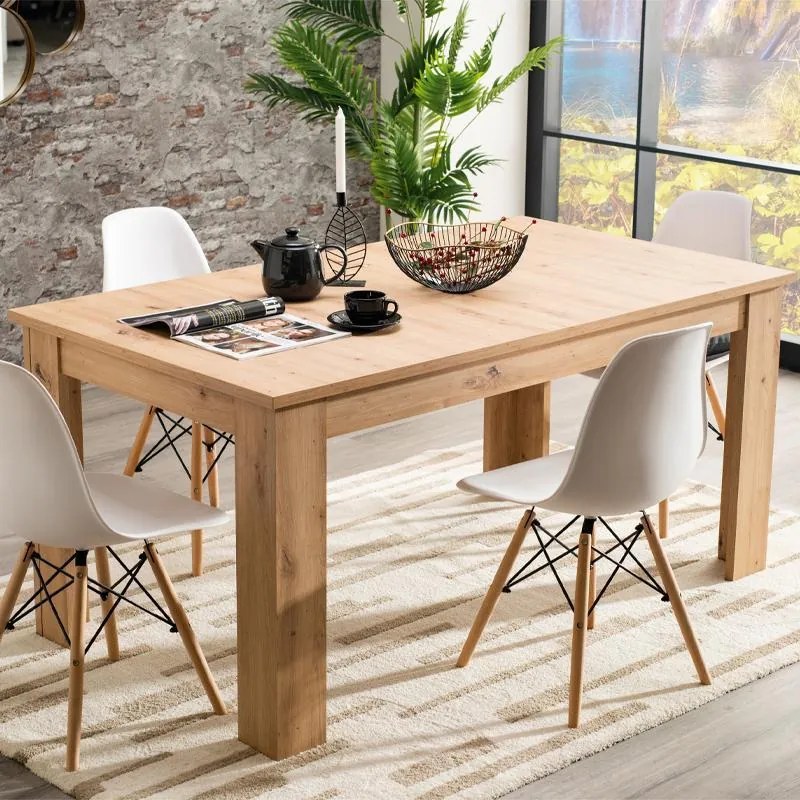Τραπέζι Τραπεζαρίας Oscar TS 160 Artisan Oak 160,5x90x76,5 εκ.