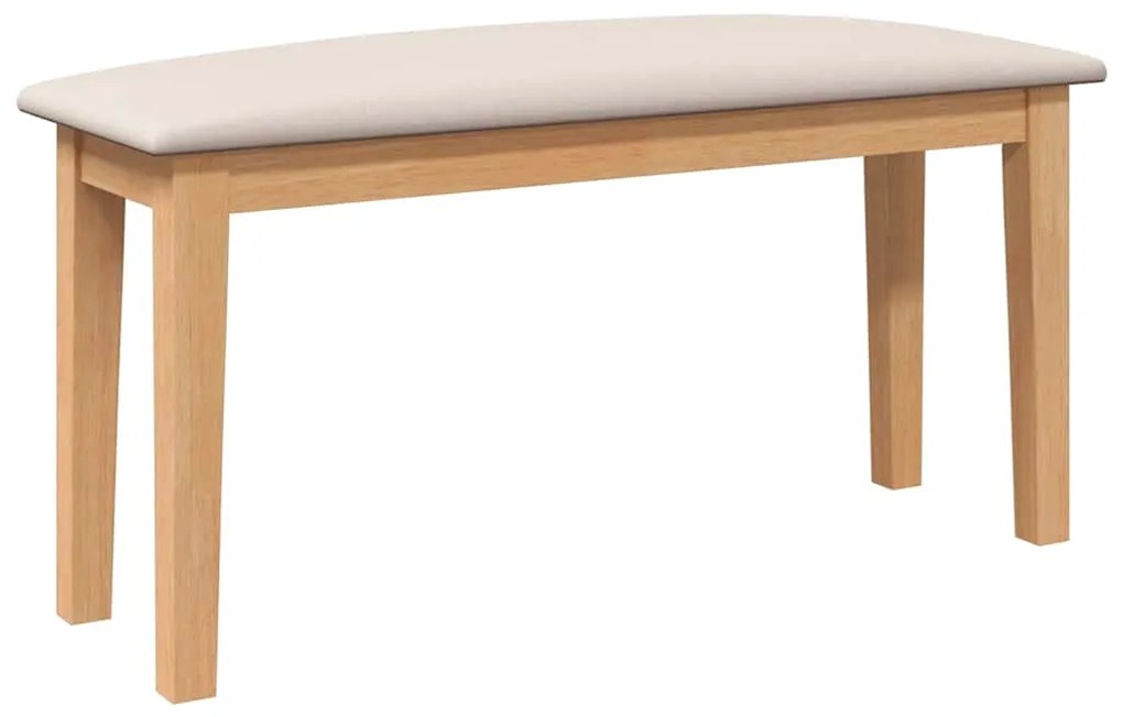 vidaXL Πάγκος  90 cm από μασίφ ξύλο καουτσούκ