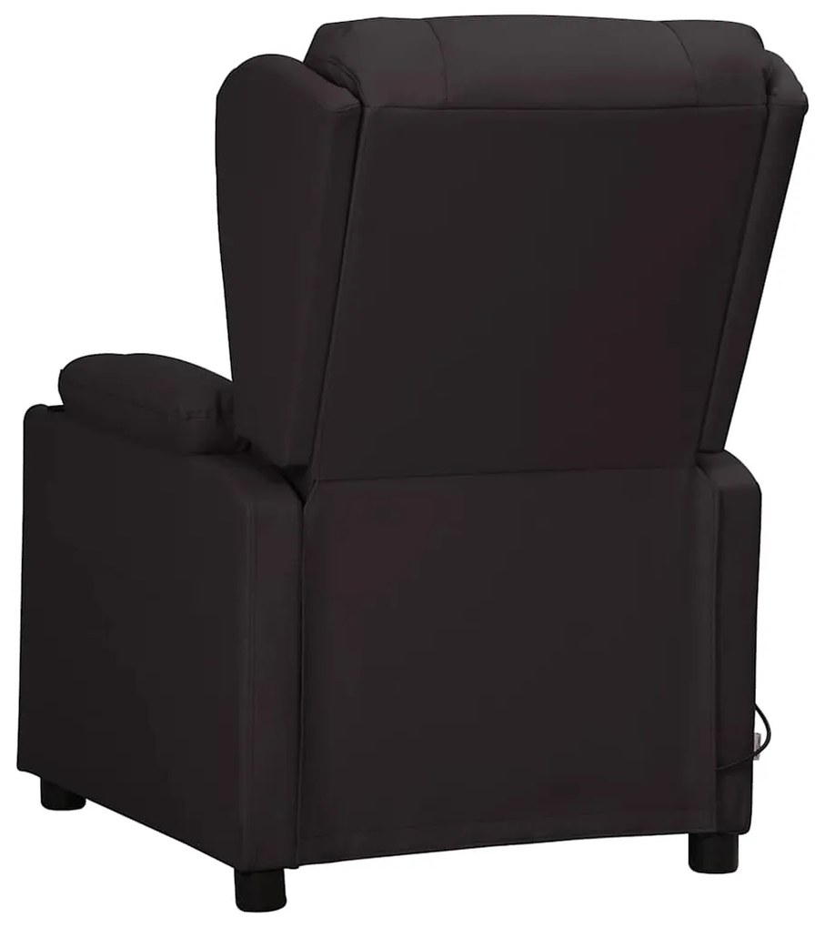 vidaXL Πολυθρόνα Μασάζ Μαύρη από Συνθετικό Δέρμα