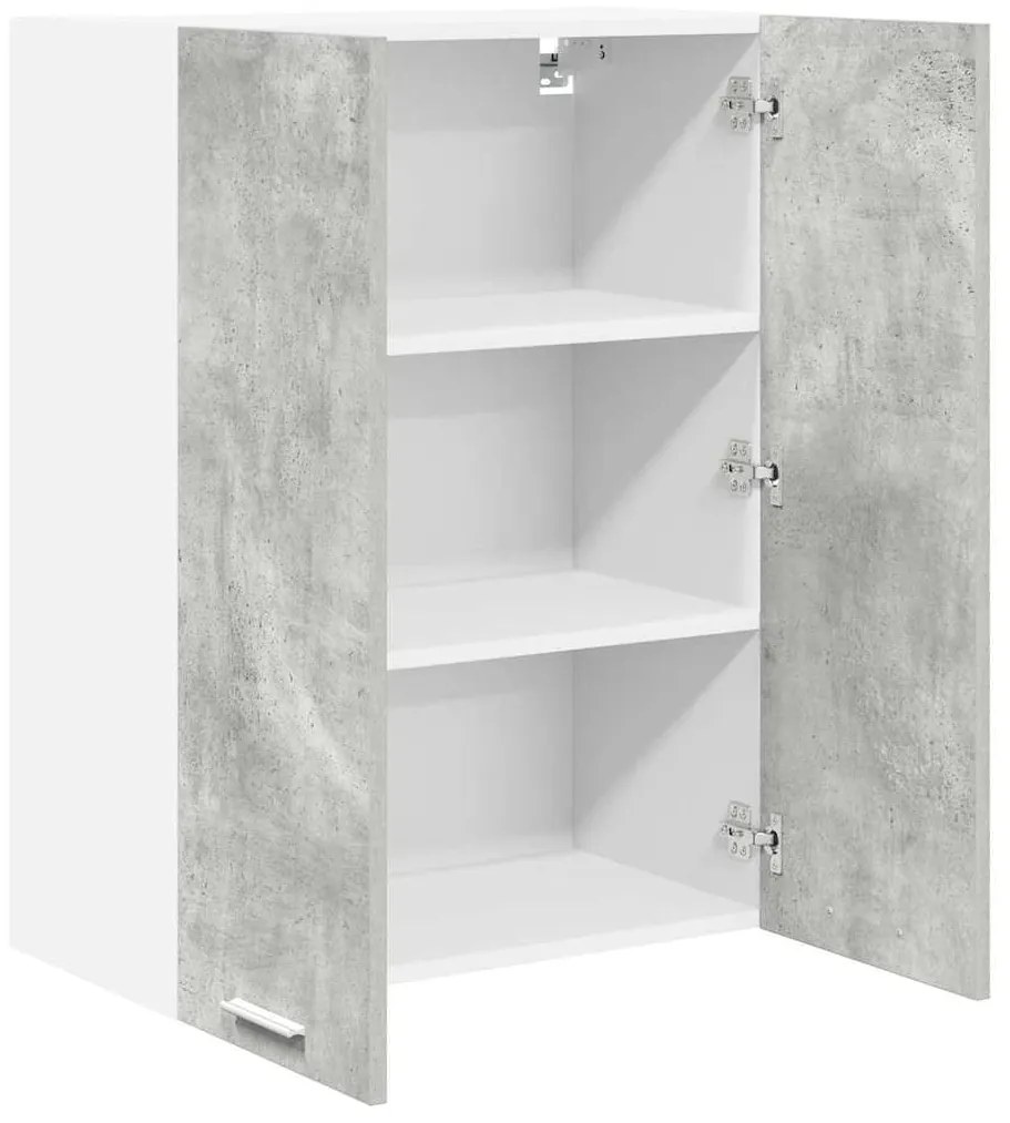 vidaXL Κρεμαστό ντουλάπι με πόρτα Riga Σκυρόδεμα Γκρι 60 x 31 x 80 εκ.