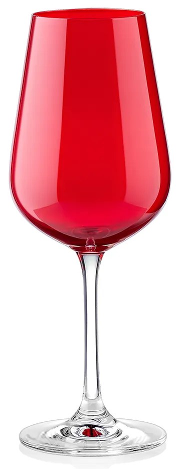 Ποτήρι Κρασιού 360ml Strix Κόκκινο - Crystal Bohemia - 6 ΤΜΧ
