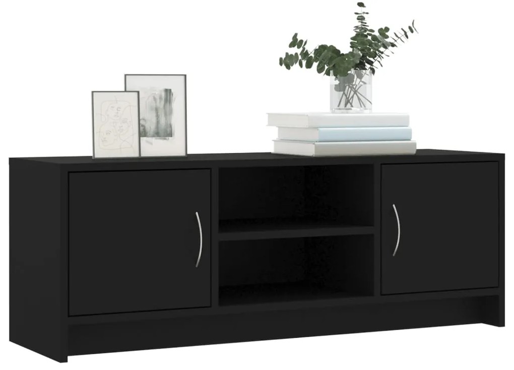 vidaXL Έπιπλο Τηλεόρασης Μαύρο 102x30x37,5 εκ. Επεξεργασμένο Ξύλο