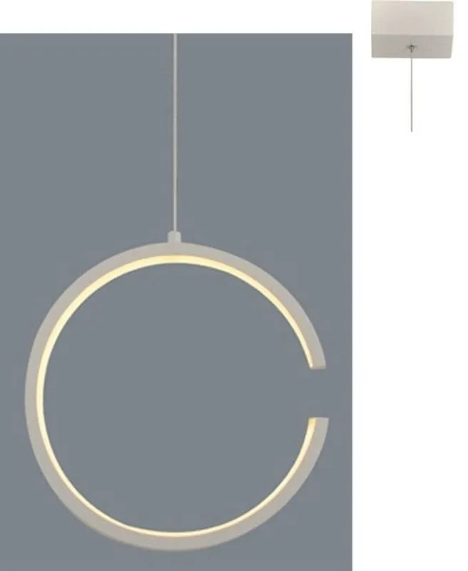 Φωτιστικό Οροφής Led V28LEDP22WH 8W 3000K 750lm 22X11XH129 White Aca Decor Metal