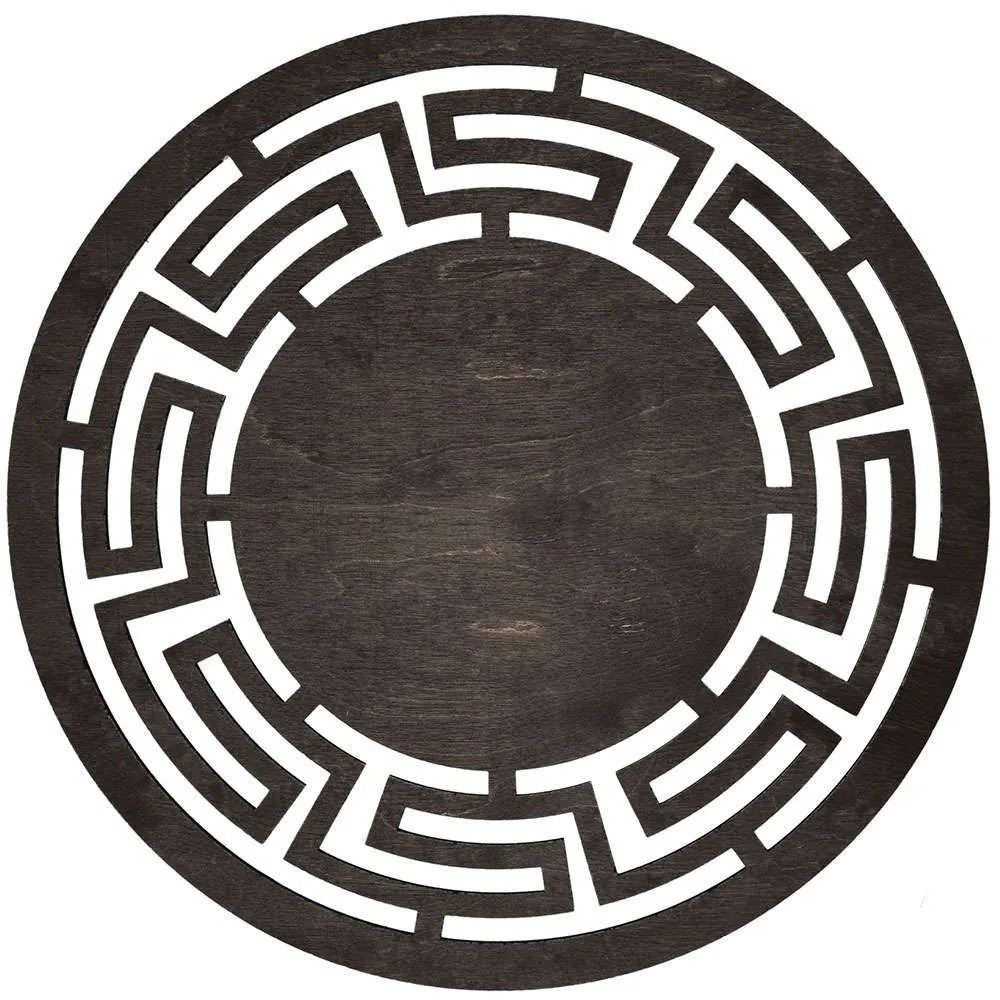 Σουπλά Labyrinth (Σετ 4Τμχ) 36x36cm Wenge Hermia Ξύλο