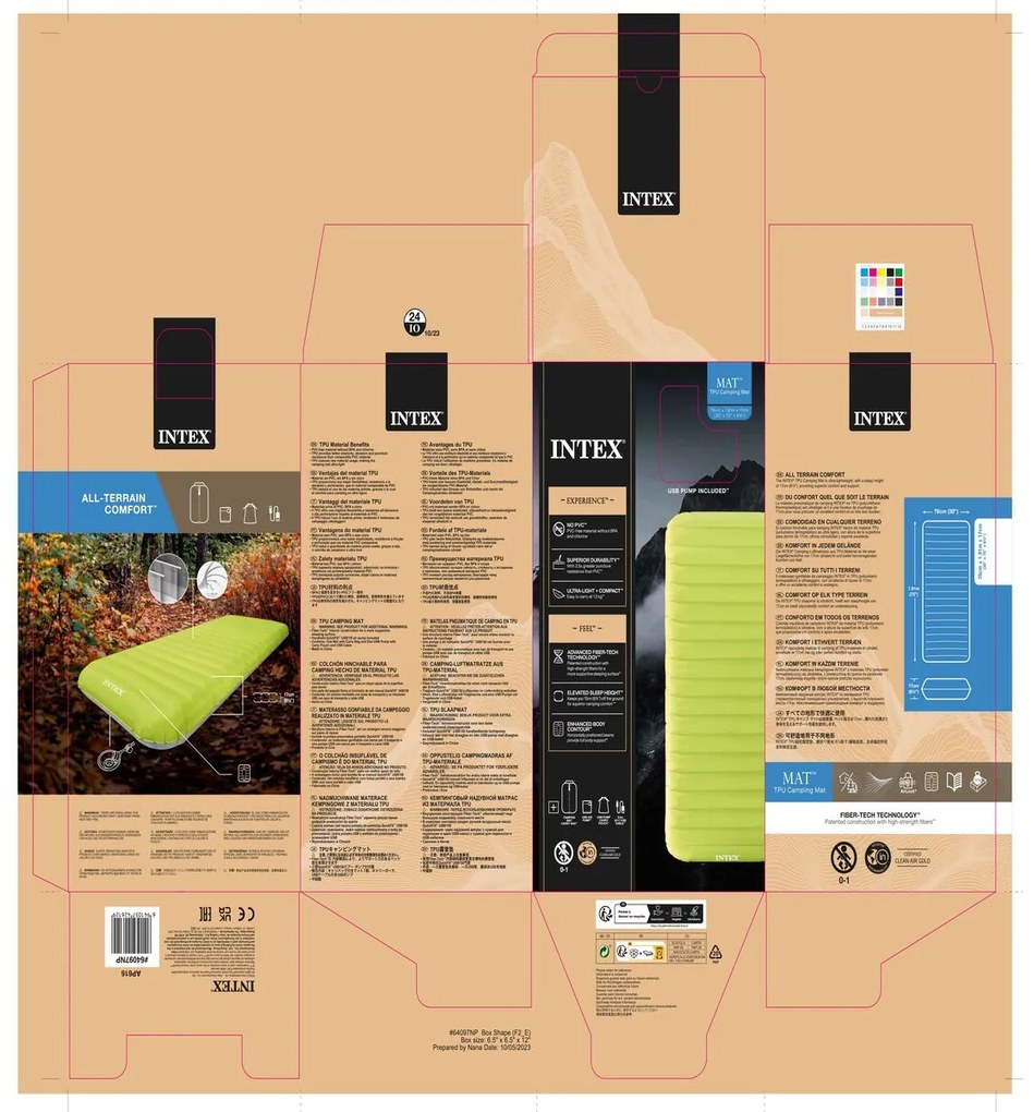 Air Bed Intex 76 x 11 x 191 cm