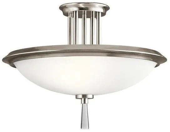 Πλαφονιέρα Φωτιστικό Οροφής 3xE27 Dreyfus Elstead Lighting-KL-DREYFUS-SFCLP-Ασημί KL-DREYFUS-SFCLP