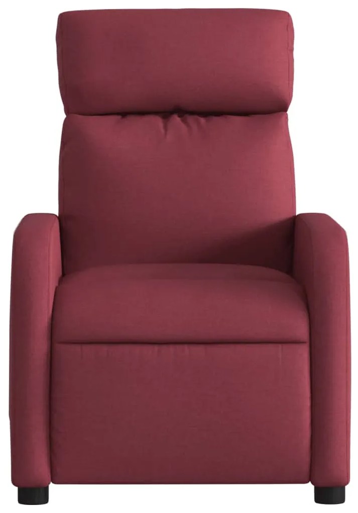vidaXL Πολυθρόνα Ανακλινόμενη Μπορντό Υφασμάτινη