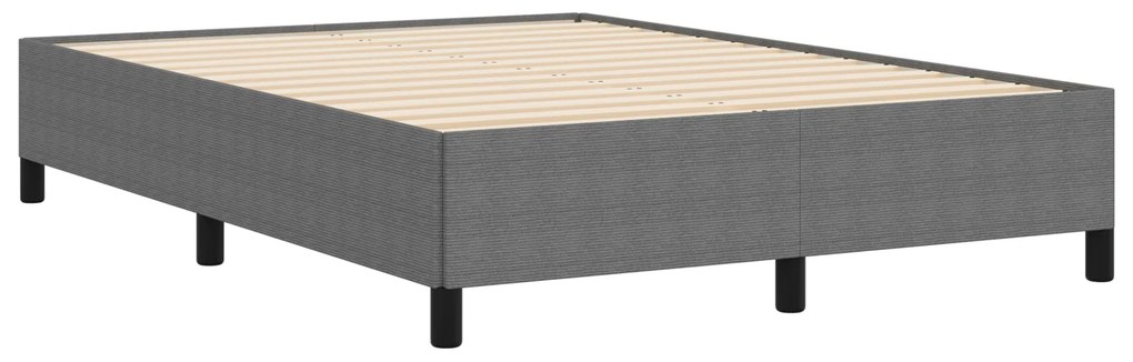 vidaXL Κρεβάτι Ράμπα Ανοιχτό Γκρι 140x200 εκ. Υλικά Κορδούρα